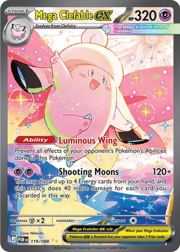 Mega Clefable ex [119/088] [Perfect Order] Holofoil