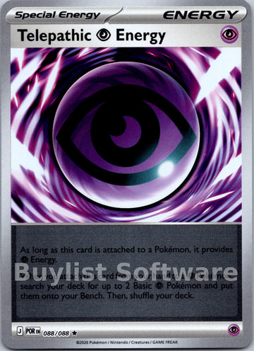 Telepathic Psychic Energy [088/088] [Perfect Order] Reverse Holofoil