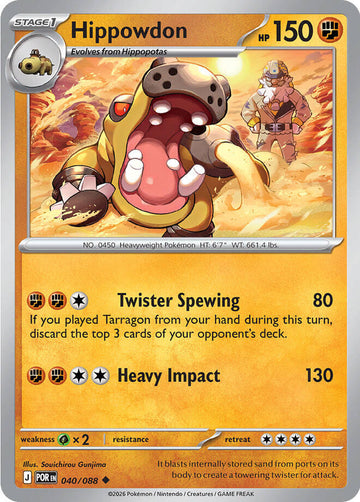 Hippowdon [040/088] [Perfect Order] Reverse Holofoil