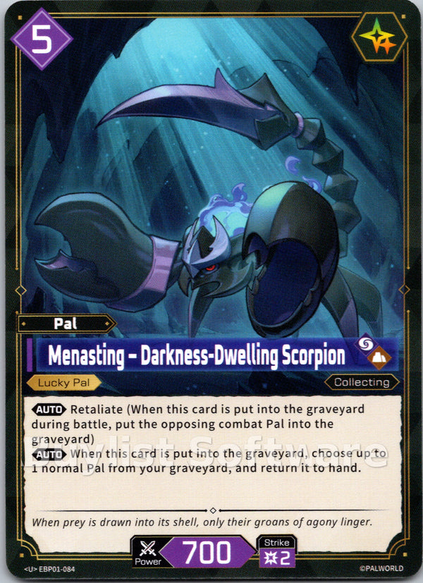 Menasting – Darkness-Dwelling Scorpion