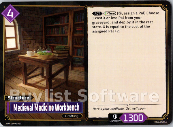 Medieval Medicine Workbench