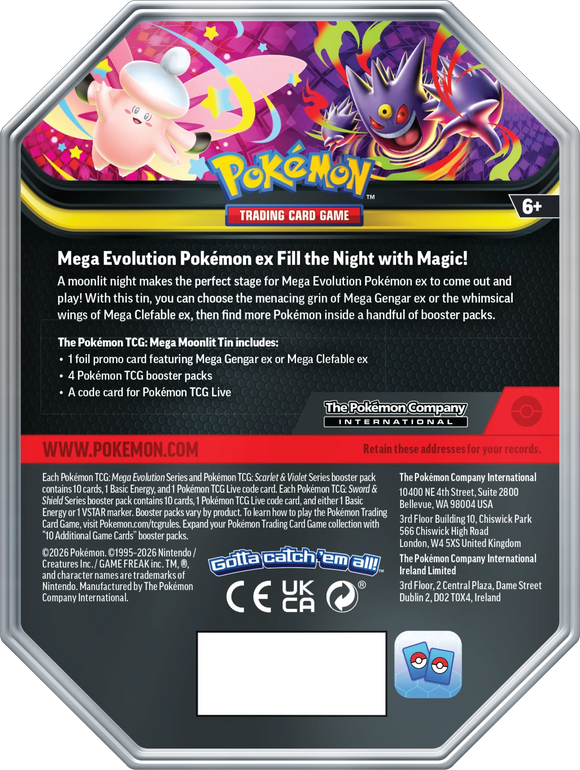 Mega Moonlit Tin [Mega Clefable ex]