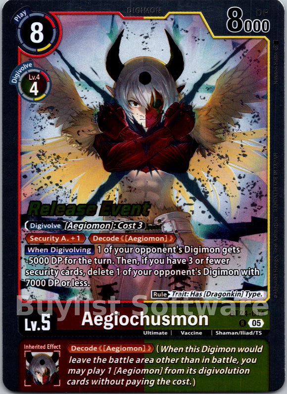 Aegiochusmon [BT24-014] [Time Stranger Release Events Cards]