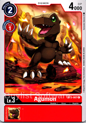 Agumon - BT3-007 [BT3-007 C] [Release Special Booster 1.5]