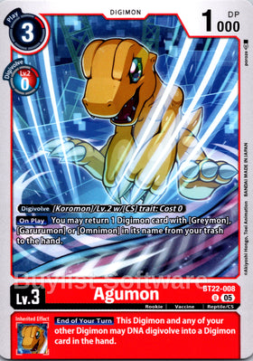 Agumon [BT22-008] [Cyber Eden]