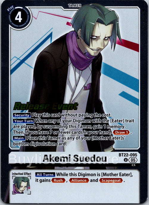 Akemi Suedou [BT22-095] [Cyber Eden Release Event Cards] Foil