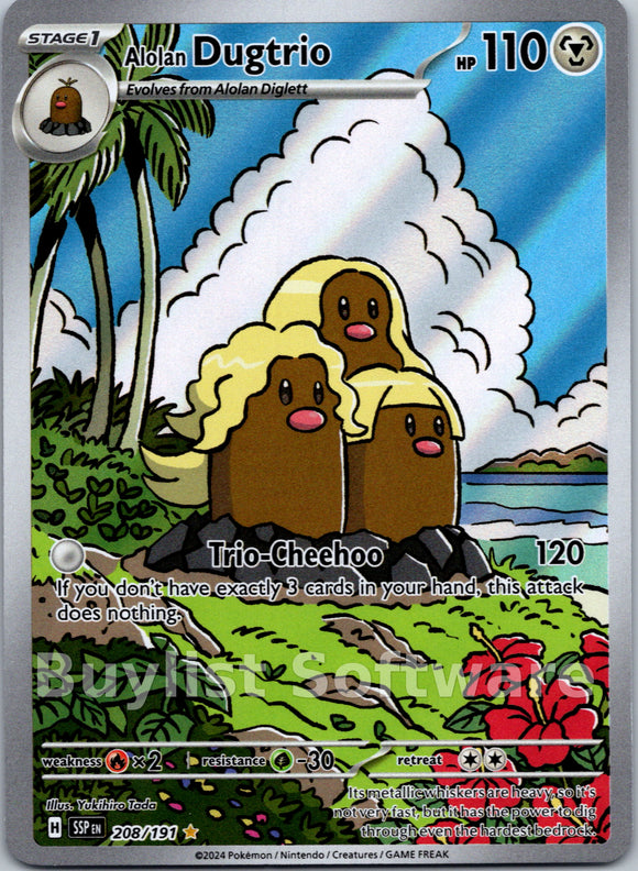Alolan Dugtrio [208/191] [Surging Sparks] Holofoil