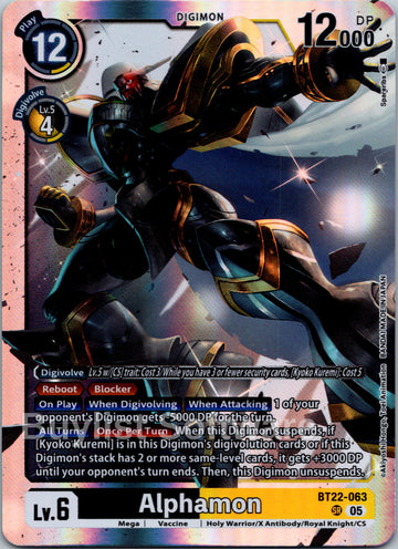 Alphamon [BT22-063] [Cyber Eden] Foil