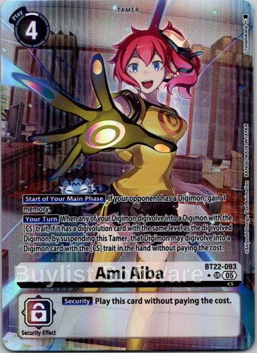Ami Aiba (Alternate Art) [BT22-093] [Cyber Eden] Foil