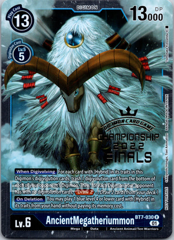AncientMegatheriummon (2022 Championship Finals Event Pack) [BT7-030 R] [Next Adventure] Foil