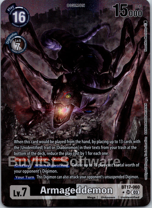 Armageddemon (Alternate Art) [BT17-060] [Secret Crisis] Foil