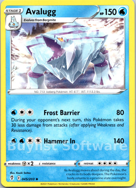 Avalugg [045/203] [Evolving Skies]