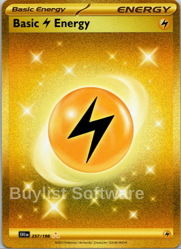 Basic Lightning Energy [257/198] [Scarlet & Violet Base Set] Holofoil