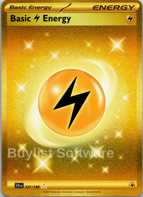 Basic Lightning Energy [257/198] [Scarlet & Violet Base Set] Holofoil