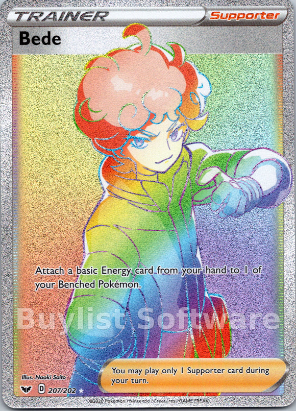Bede [207/202] [Sword & Shield Base Set] Holofoil