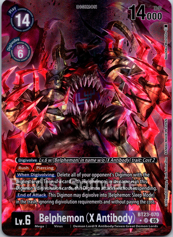 Belphemon (X Antibody) (Alternate Art) [BT23-070] [Hackers' Slumber] Foil