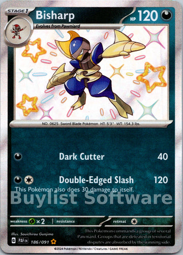 Bisharp [186/091] [Paldean Fates] Holofoil