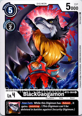 BlackGaogamon [BT5-064] [Battle of Omni]