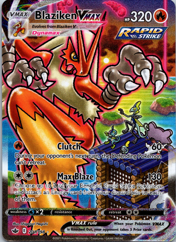 Blaziken VMAX (Alternate Art Secret) [201/198] [Chilling Reign] Holofoil
