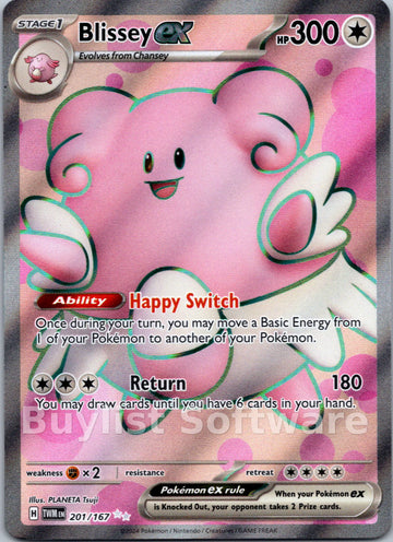 Blissey ex [201/167] [Twilight Masquerade] Holofoil