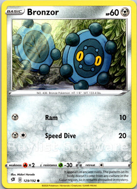 Bronzor [129/192] [Rebel Clash]