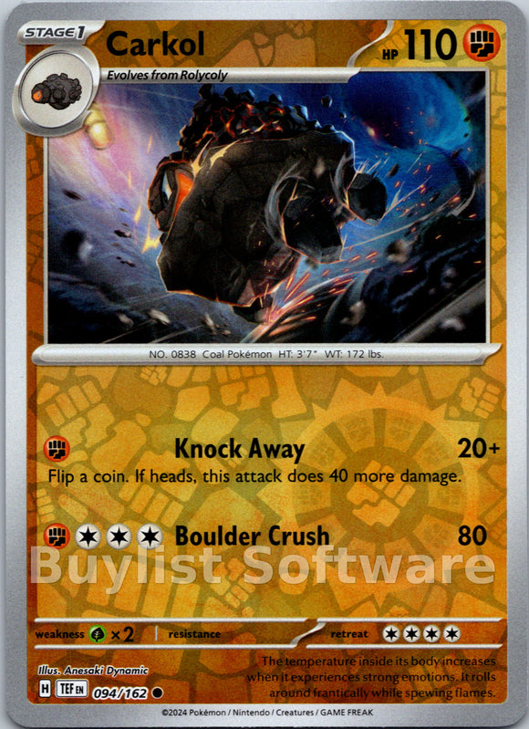 Carkol [094/162] [Temporal Forces] Reverse Holofoil