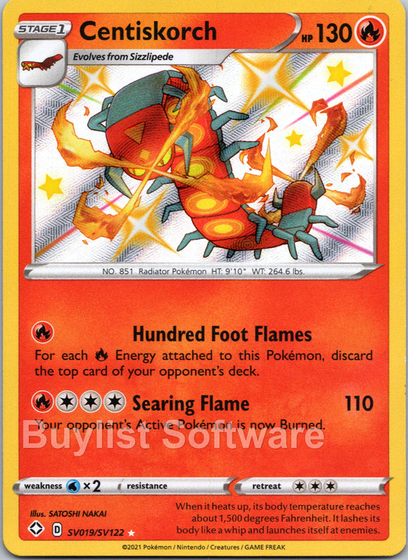 Centiskorch [SV019/SV122] [Shining Fates: Shiny Vault] Holofoil
