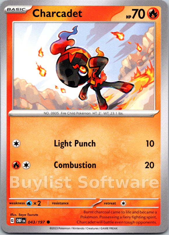 Charcadet [043/197] [Obsidian Flames]
