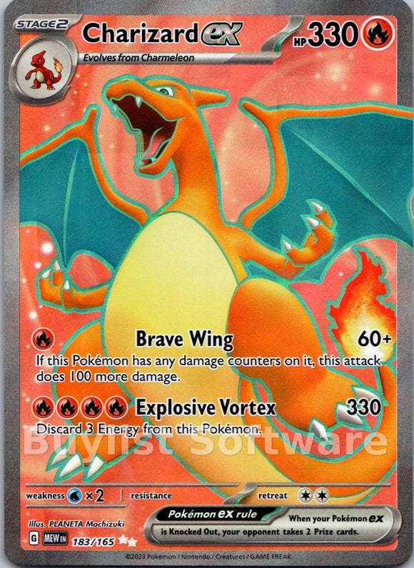 Charizard ex [183/165] [Scarlet & Violet 151] Holofoil