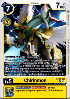 Chirinmon [BT22-037] [Cyber Eden]