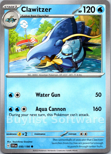 Clawitzer [050/198] [Scarlet & Violet Base Set]