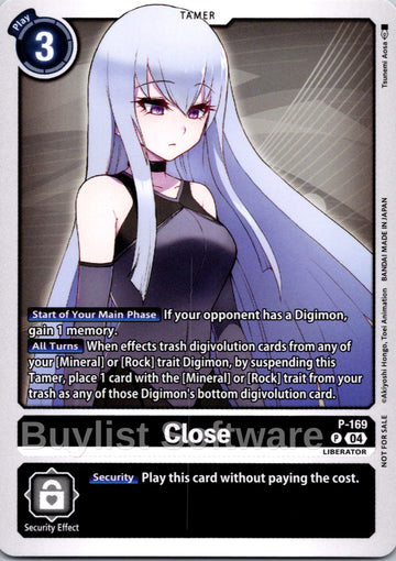 Close (Store Tournament 2025 Vol.1 Participation Pack) [P-169] [Digimon Promotion Cards]
