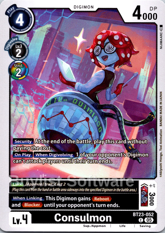 Consulmon [BT23-052] [Hackers' Slumber]