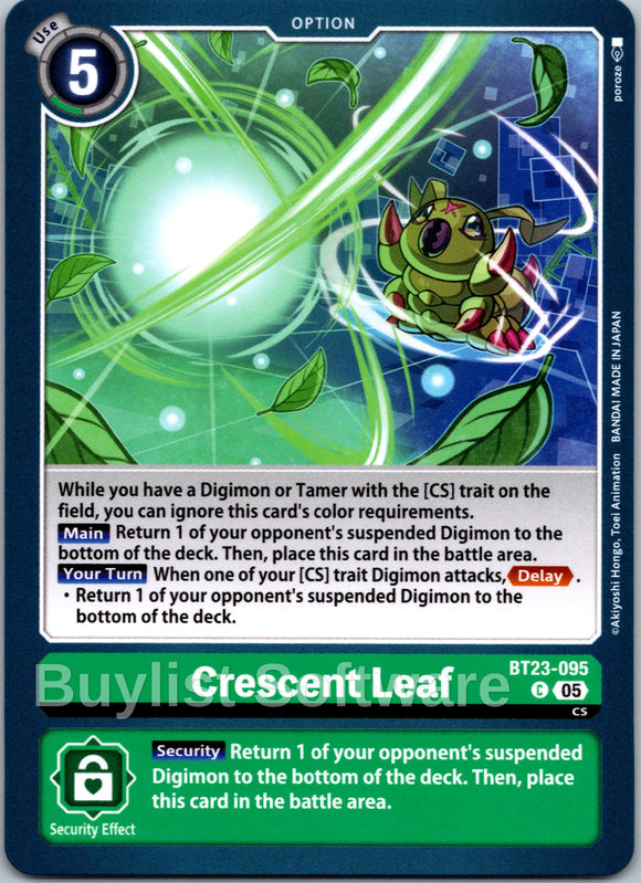 Crescent Leaf [BT23-095] [Hackers' Slumber]