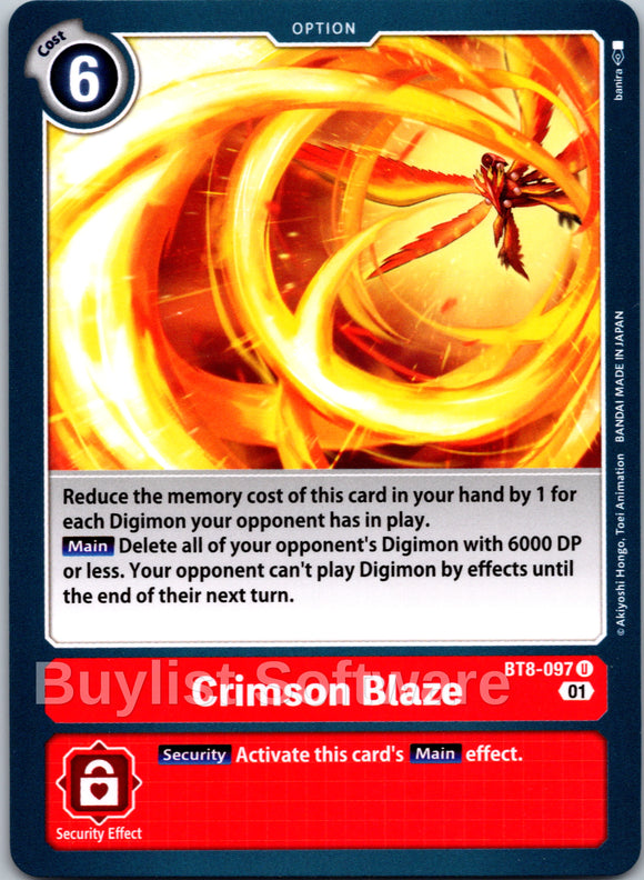 Crimson Blaze [BT8-097] [New Awakening]