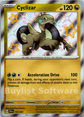 Cyclizar [195/091] [Paldean Fates] Holofoil