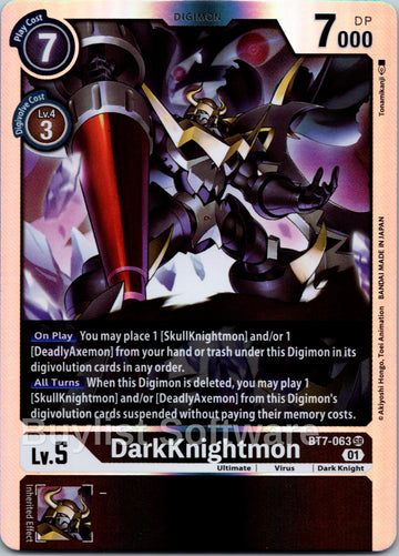 DarkKnightmon [BT7-063] [Next Adventure] Foil