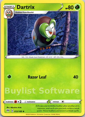 Dartrix [012/189] [Darkness Ablaze]