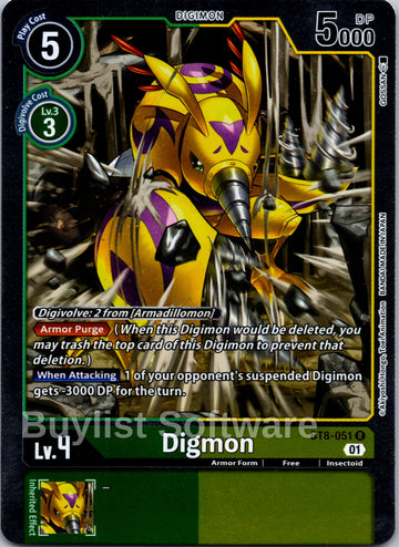 Digmon [BT8-051] [New Awakening] Foil