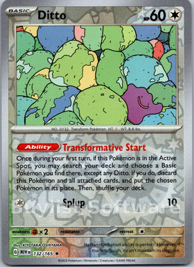 Ditto [132/165] [Scarlet & Violet 151] Reverse Holofoil