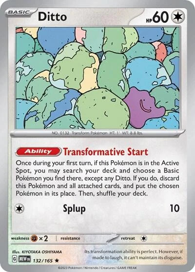 Ditto (Non-Holo) [132/165] [Scarlet & Violet 151]