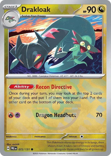 Drakloak (Master Ball Pattern) [072/131] [Prismatic Evolutions] Holofoil