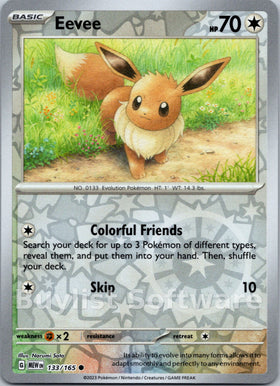 Eevee [133/165] [Scarlet & Violet 151] Reverse Holofoil