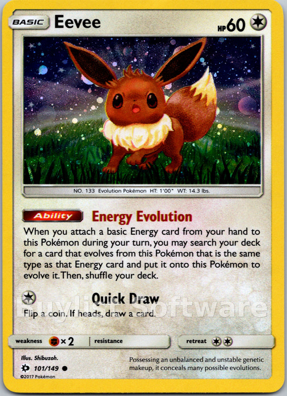 Eevee (General Mills Promo) [101/149] [Sun & Moon Base Set] Holofoil