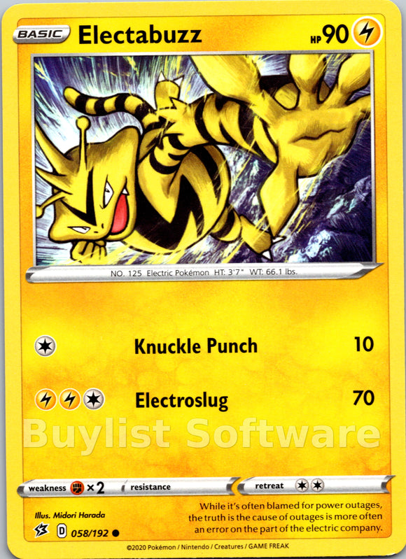 Electabuzz [058/192] [Rebel Clash]