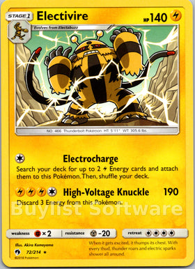 Electivire [72/214] [Lost Thunder]
