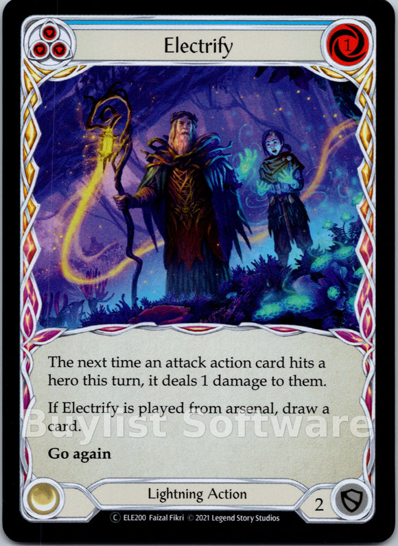 Electrify (Blue) [ELE200] [Tales of Aria] Unlimited Edition Rainbow Foil