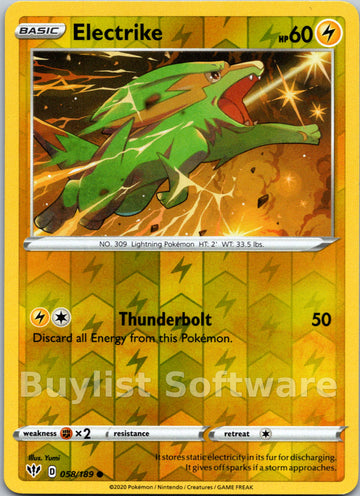 Electrike [058/189] [Darkness Ablaze] Reverse Holofoil