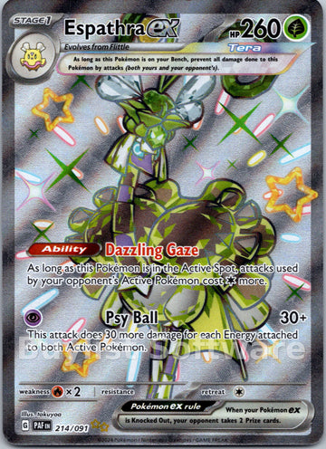 Espathra ex [214/091] [Paldean Fates] Holofoil