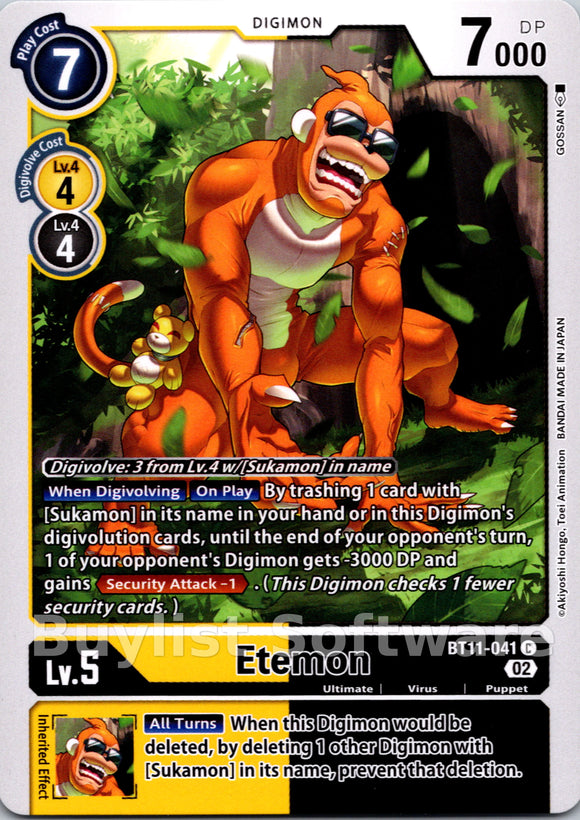 Etemon [BT11-041] [Dimensional Phase]